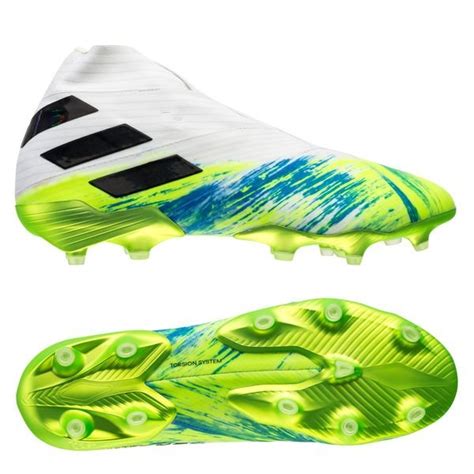 adidas nemeziz 19+ fg/ag uniforia - weiß/schwarz/grün|adidas Nemeziz 19.1 AG Uniforia .